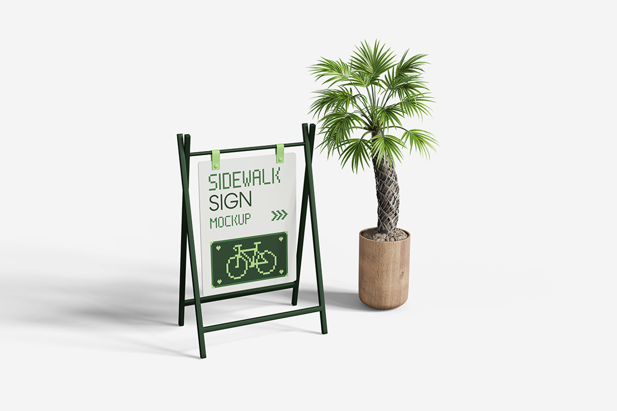 Sidewalk Sign Mockup, a Product Mockup by MrLetters (Photo 3 of 5)