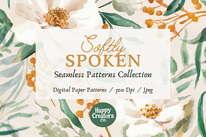 Softly Spoken Digital Paper Pack