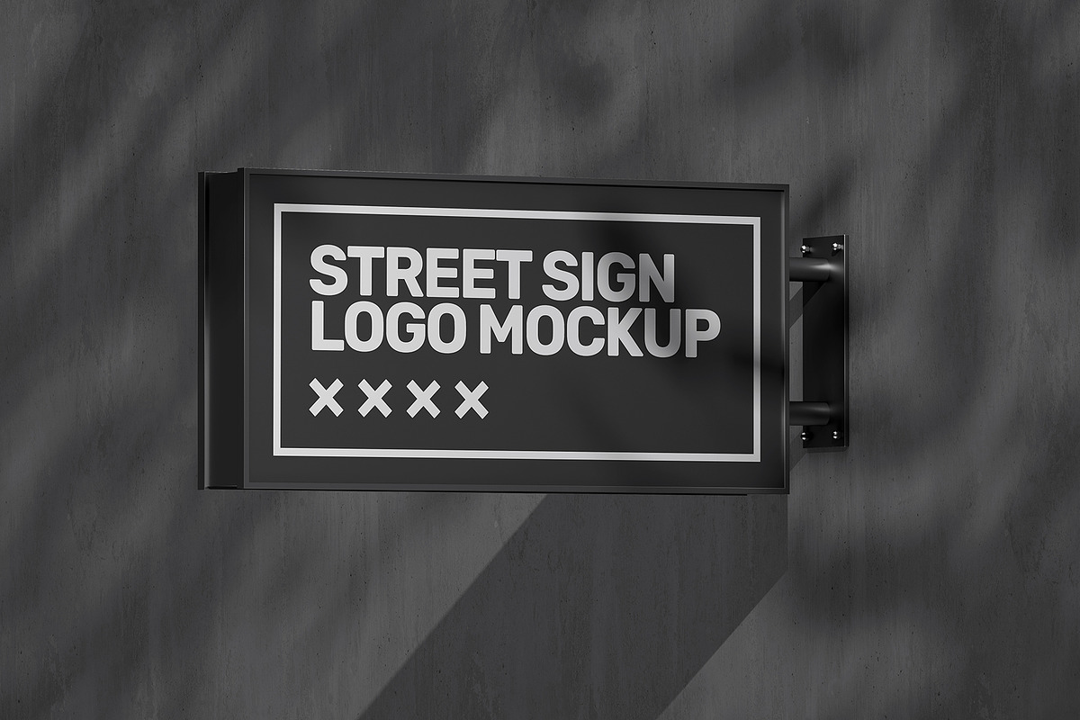 Street Sign Mockup (32 PSD Scenes), an Advertising Mockup by Traint (Photo 15 of 50)