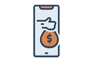 Earning income color icon, a Duotone Icon by Creative priyanka