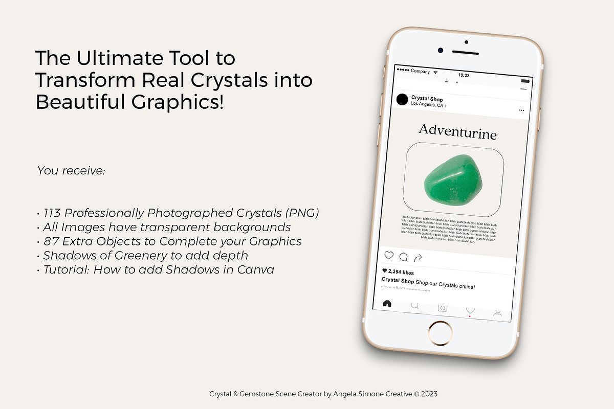 Crystal & Gemstone Mock Up Creator, a Product Mockup by angela simone creative (Photo 2 of 10)