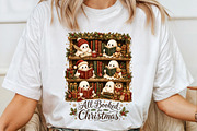 Cute Ghosts Reading for Christmas, a Seasonal Illustration by Sublimation Artist (Thumbnail 4 of 9)