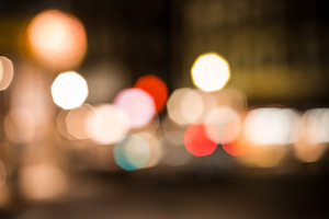 City Lights (Warm Bokeh)