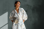 Long Sleeve Studio Dress Mockup, a Shirt Mockup by 1001 mockups (Thumbnail 7 of 9)