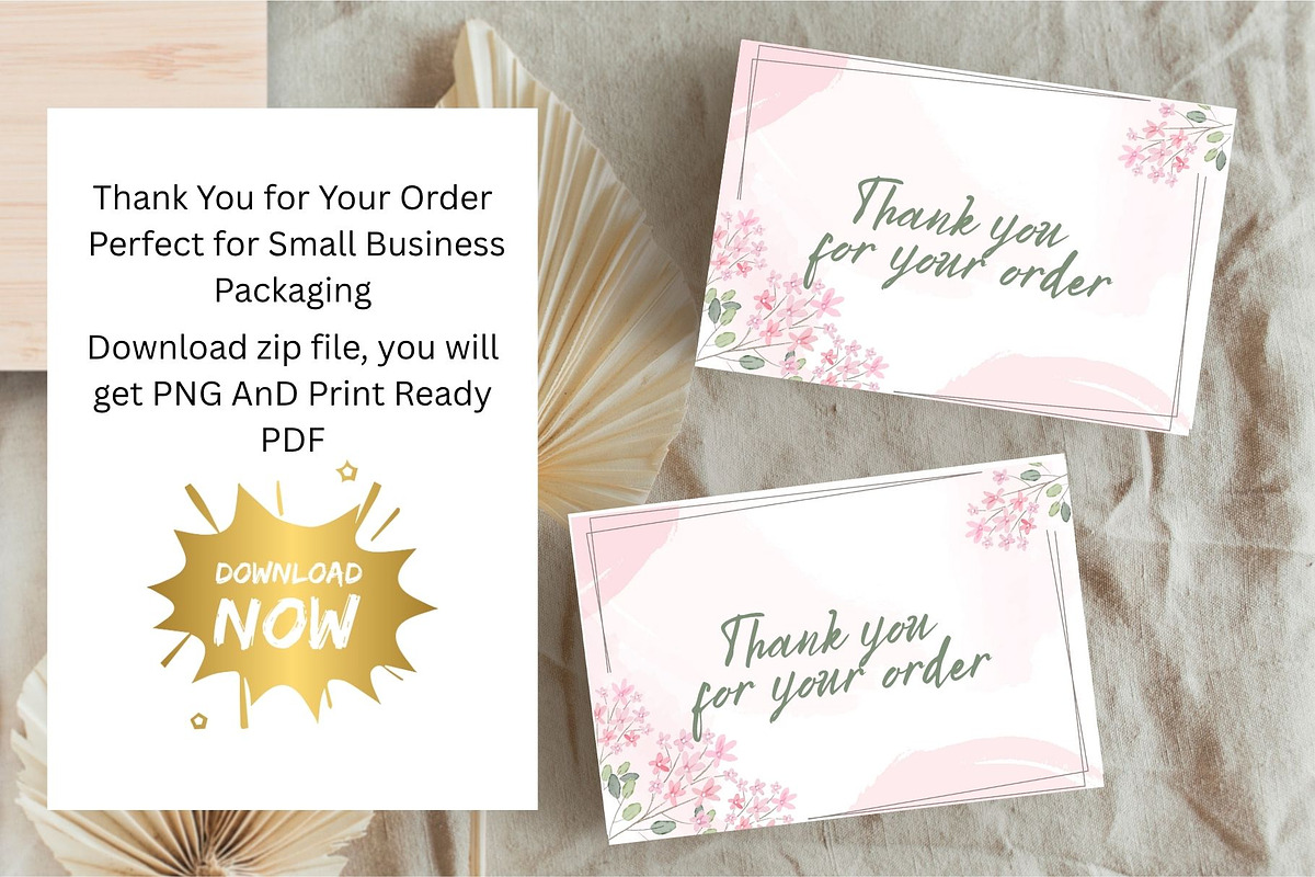 Thank You Card for small Businesses, a Card Template by MS Designer (Photo 1 of 2)