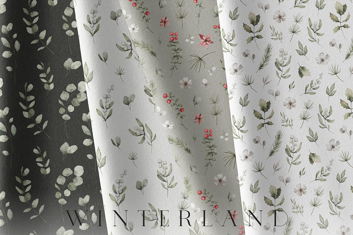 Watercolor Winter. Christmas florals, an Illustration by Kreker Kate (Photo 7 of 10)