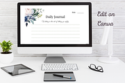 Daily Journal Printable Template, a Stationery Template by Daffodil Dream Studio (Thumbnail 5 of 6)