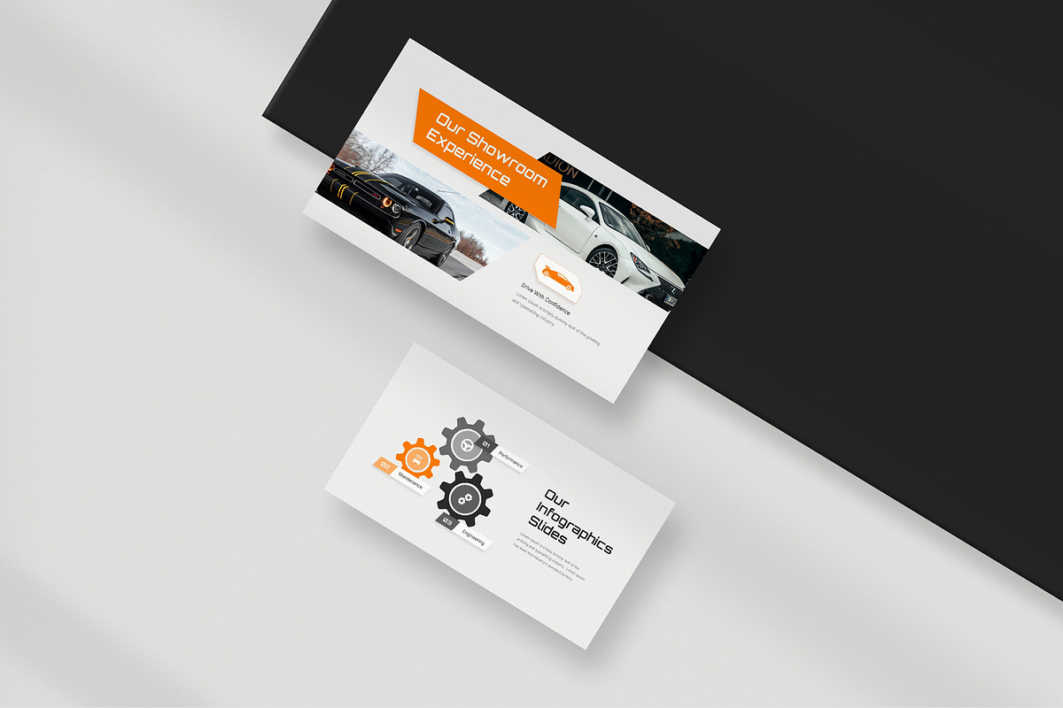 Automotive Showroom Google Slides, a Presentation Template by New Coral Design (Photo 5 of 6)