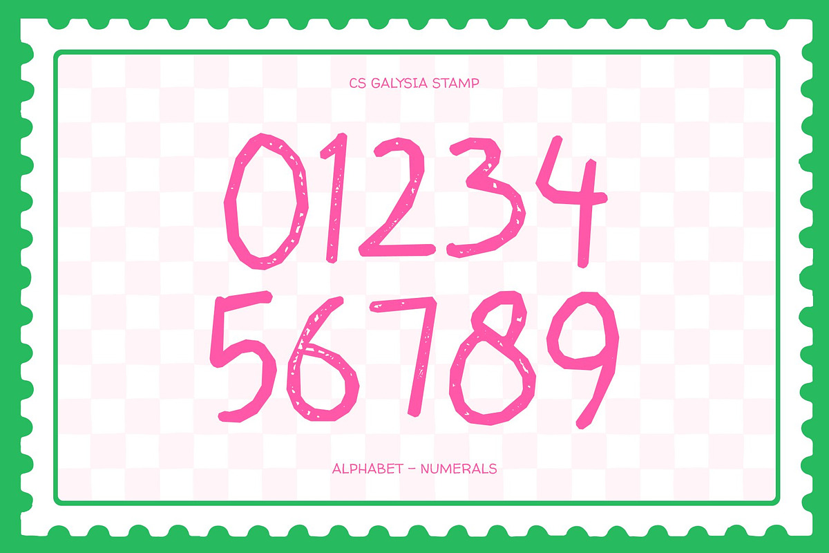 CS Galysia Stamp, a Script Font by Craft Supply Co. (Photo 6 of 8)