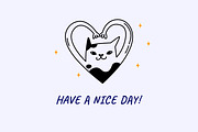 22 Funny cats vector illustration 3, an Animal Illustration by Yanakicc (Thumbnail 10 of 11)