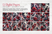 Gothic Lace and Ravens, a Background Graphic by Curve Design (Thumbnail 4 of 7)