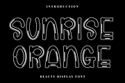 Sunrise Orange, a Script Font by InermediaSTUDIO (Thumbnail 1 of 8)