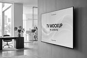 4K Ultra HD TV Screen Mockup, a Wearable Device Mockup by graphypix (Thumbnail 3 of 4)