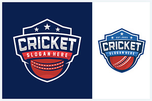 Cricket logo sport design template