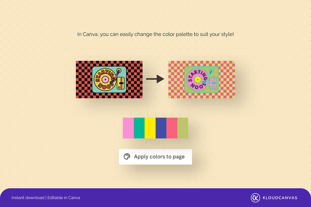 Animated Twitch Screen - Retro Vinyl, a Social Media Template by KloudCanvas (Photo 4 of 5)