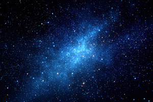 Starry night sky with twinkling stars, an Abstract Photo by AlyaAnd