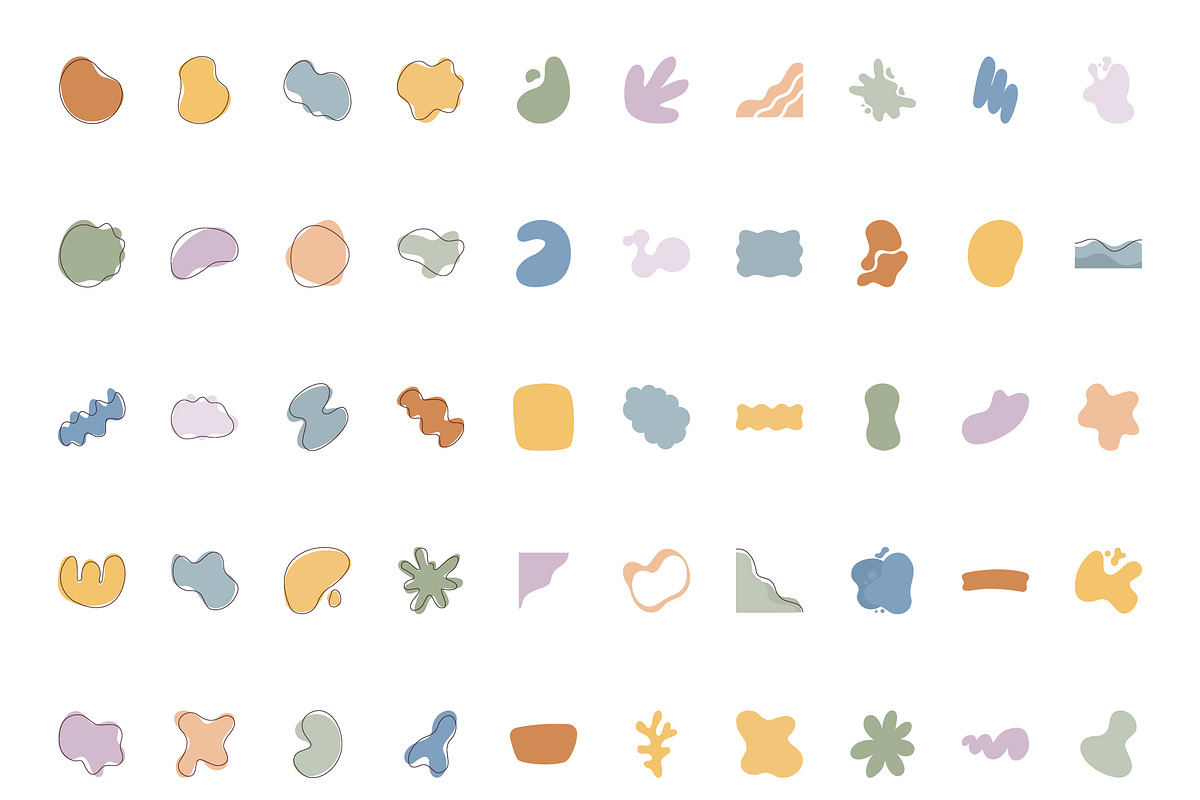 Blob Shapes Set