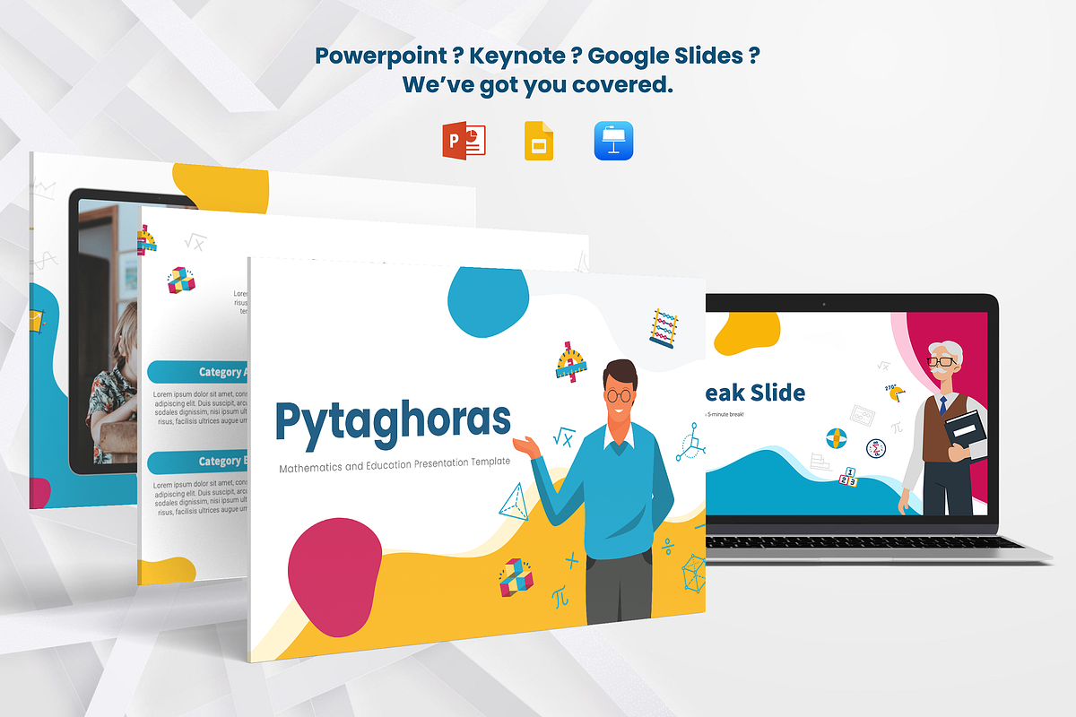 Math Slides Template, a Presentation Template by Flat Icons