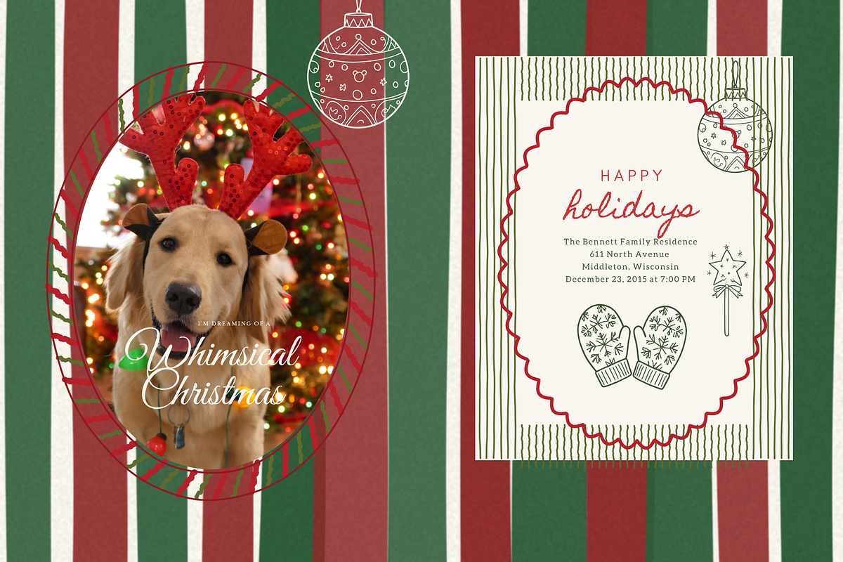 Hand Drawn Christmas Backgrounds, a Background Graphic by digital.incubator.yum (Photo 8 of 8)