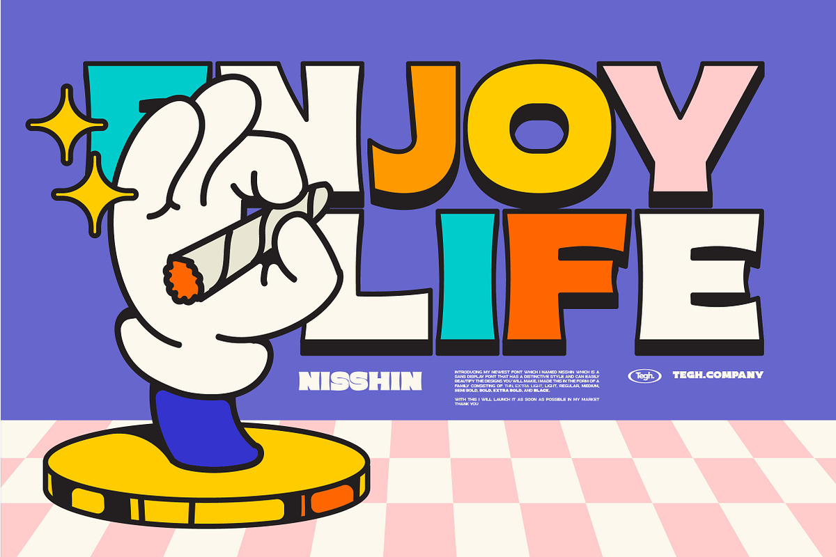 Nisshin Sans Display, a Sans Serif Font by Tegh co. (Photo 5 of 10)