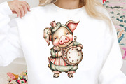 Whimsical Pig 4th of July Clipart, an Animal Illustration by SVGArt (Thumbnail 7 of 9)