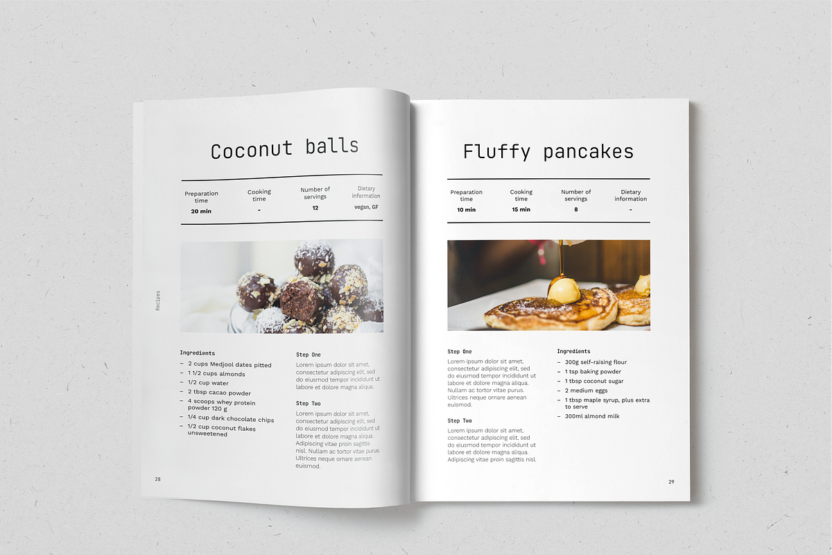 Healthy Desserts Recipe Book, a Magazine Template by SonaGeciova (Photo 16 of 19)