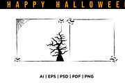 Spooky Halloween Frame Designs, a Background Graphic by SaaDesigns (Thumbnail 3 of 3)
