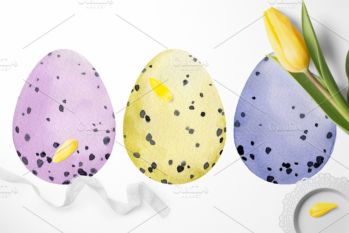 Watercolor rabbit easter, an Animal Illustration by Colibri Watercolor (Photo 5 of 5)