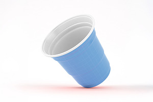 Plastic Cup Mockup, a Cups & Container Mockup by Qaleb Studio