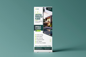 Modern Real Estate Roll-Up Banner