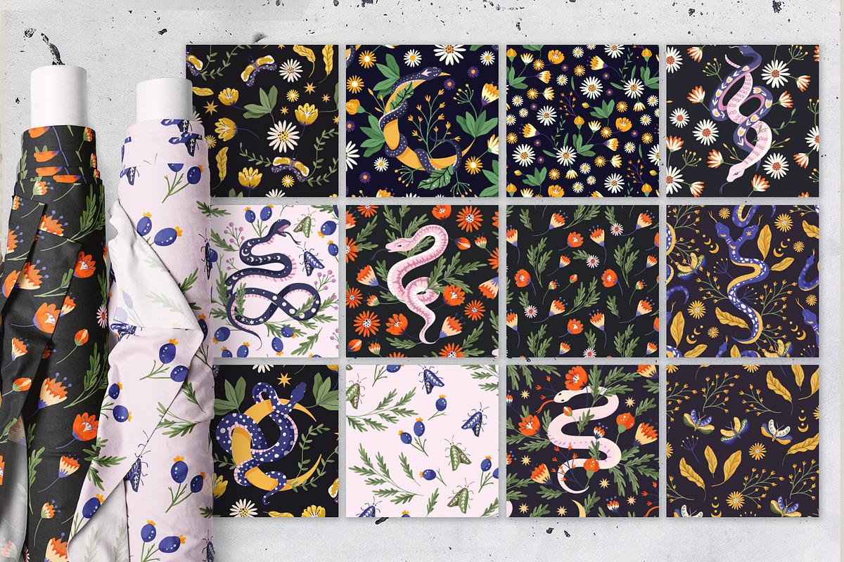 Snake Illustration & pattern bundle, an Animal Illustration by Red Ink (Photo 6 of 9)