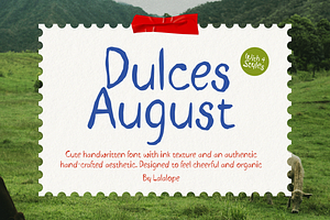Dulces August Cute Handwritten Font