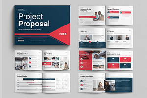 Project Proposal Template Landscape, a Brochure Template by E-Type