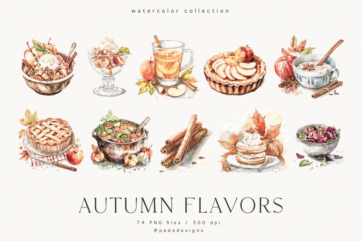Autumn Flavors, a Food Illustration by PeDe Designs (Photo 2 of 8)