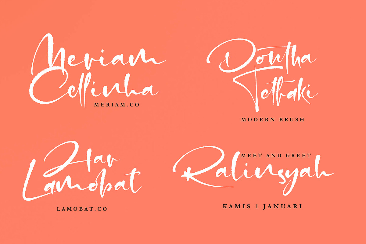 Dontha Tethaki, a Script Font by pineungtype (Photo 11 of 13)