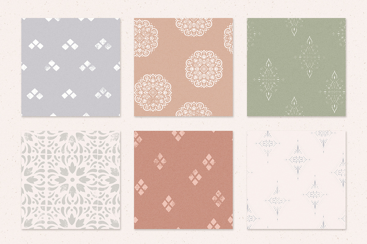 Block Print Boho Patterns, a Pattern Graphic by Megs Lang (Photo 10 of 10)
