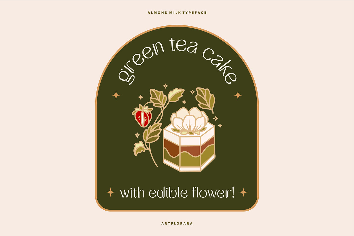 ALMOND MILK - Cute Display Font, a Sans Serif Font by Artflorara (Photo 7 of 15)