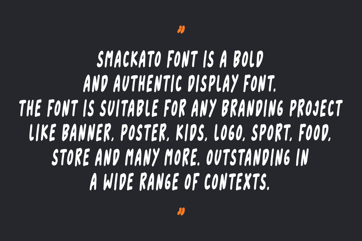 Smackato - Brush Font, a Handwritten Font by QR Design Studio (Photo 5 of 7)