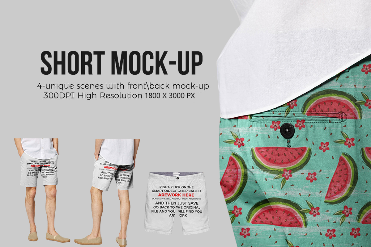Short Mock-up, a Bottom Mockup by Mock-up Store (Photo 1 of 7)