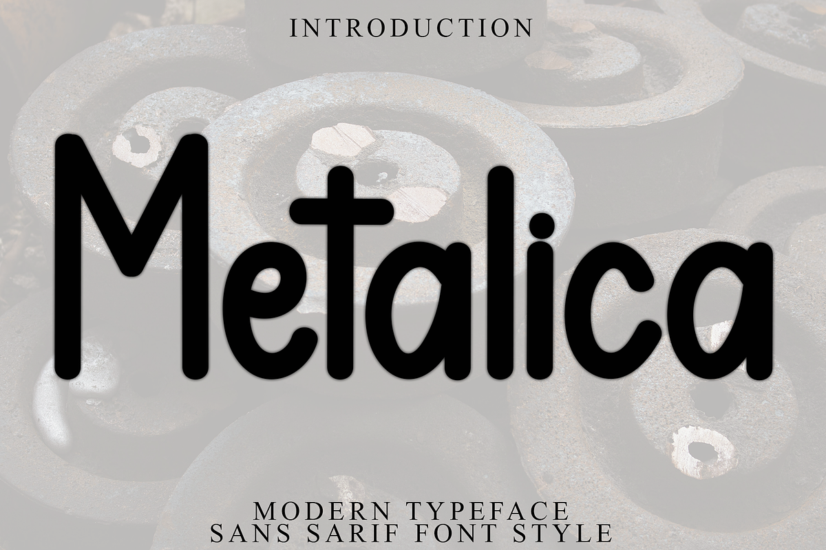 Metalica, a Serif Font by FreshTypeINK (Photo 1 of 7)