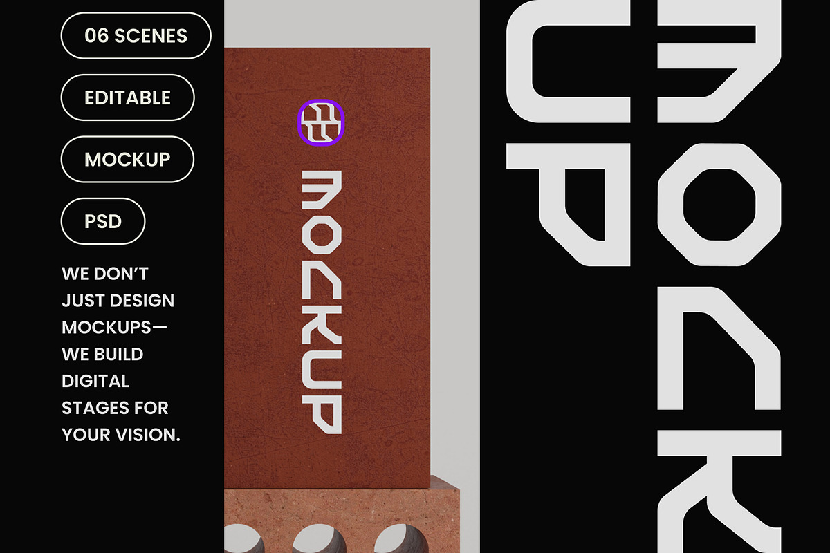 Brick Mockup, a Mockup by hiddemaru (Photo 4 of 4)