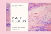 Abstract Backgrounds Pastel Clouds, a Texture Graphic by Olha Kozachenko (Thumbnail 1 of 7)