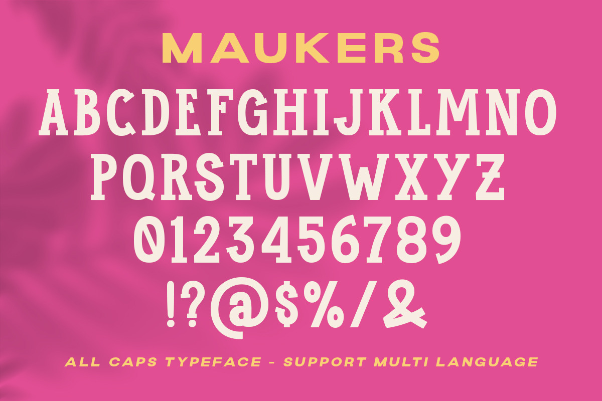 Maukers - Slab Serif, a Slab Serif Font by Littlehand (Photo 8 of 9)