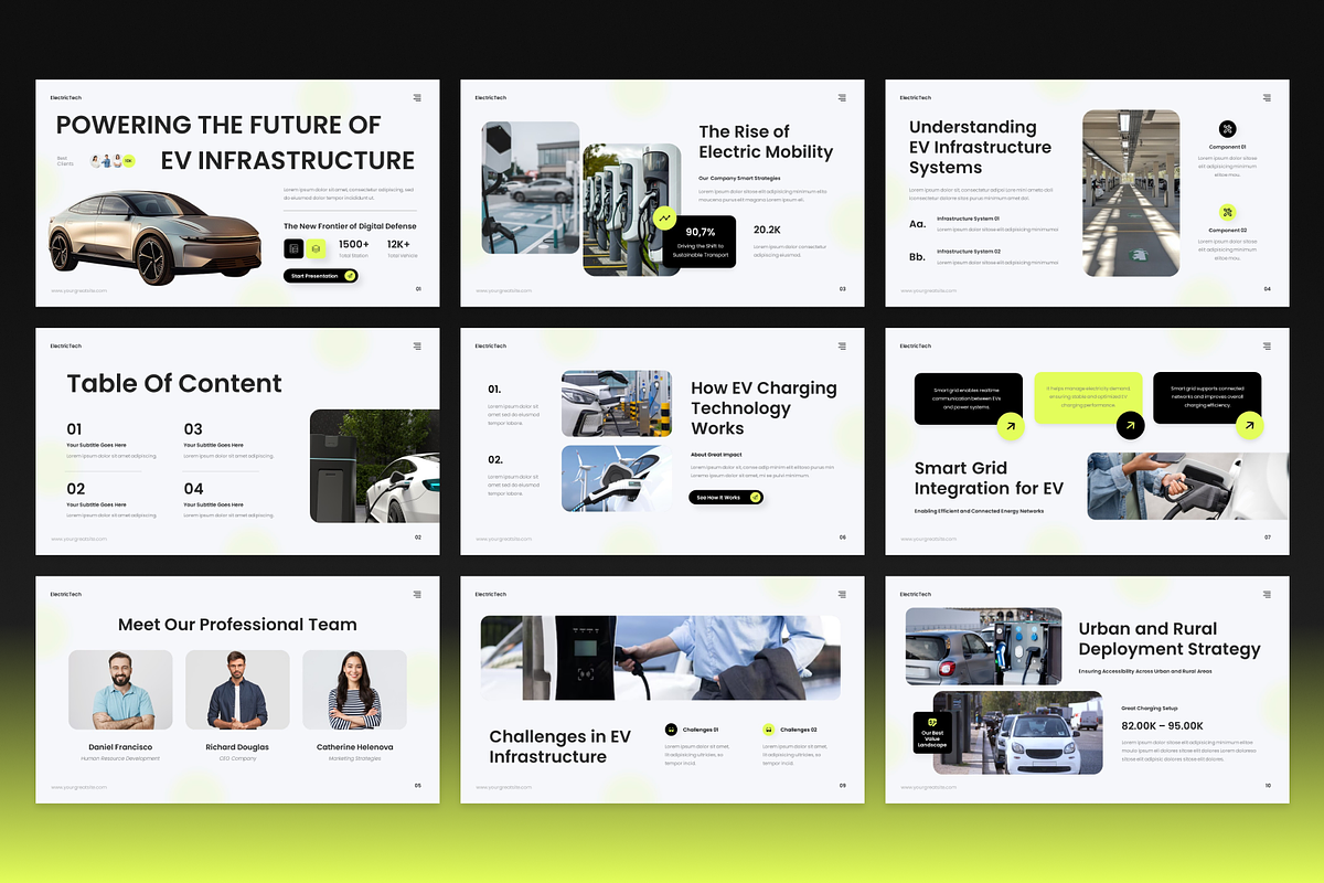 Electric Vehicle Google Slide, a Presentation Template by Annora Studio (Photo 2 of 7)