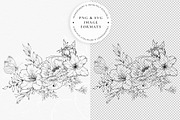 Botanical Line Art SVG & PNG Bundle, a Decorative Illustration by AW Studios (Thumbnail 7 of 7)