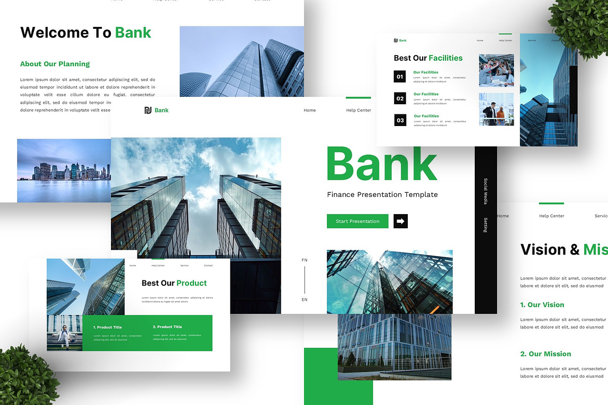 Bank - Finance Google Slide, a Presentation Template by Deepslide Studio (Photo 2 of 4)