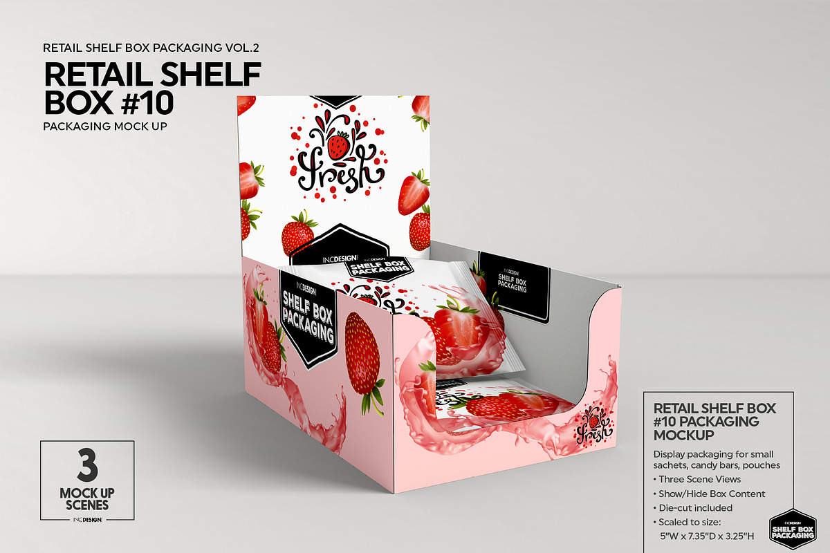 Retail Shelf Box Packaging MockUps2, a Packaging Mockup by INCDesign (Photo 5 of 20)