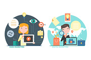 Marketing Concepts, an Outline Icon by ANNO Graphics (Thumbnail 3 of 3)