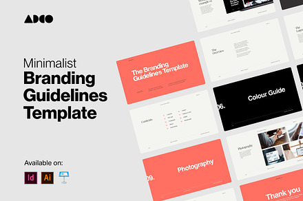 Minimal Brand Guidelines Template, a Presentation Template by Aperios Design