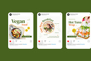 Vegan Instagram Post, a Social Media Template by Neermana (Thumbnail 2 of 4)